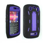 Wholesale Armor Hybrid Case for BlackBerry 9350 (PurpleBlack)